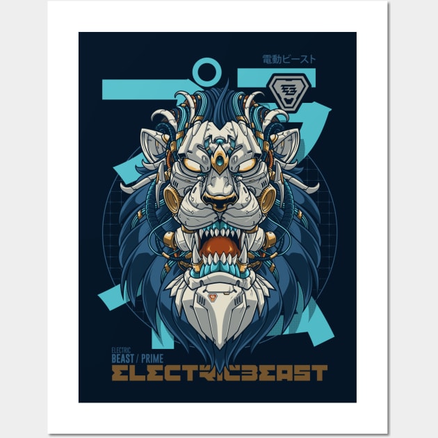 Electric Beast - Prime - Mechalion Wall Art by angoes25